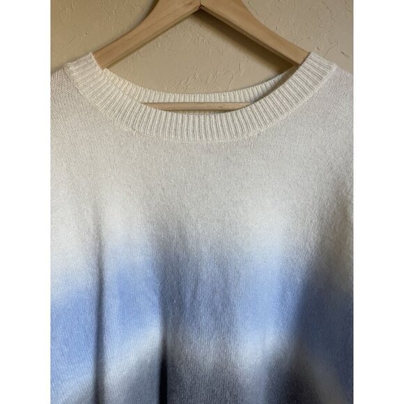 Ces Femme Size L Women's Pullover Rainbow Striped Ultrasoft Sweater Relaxed Fit - Picture 3 of 5